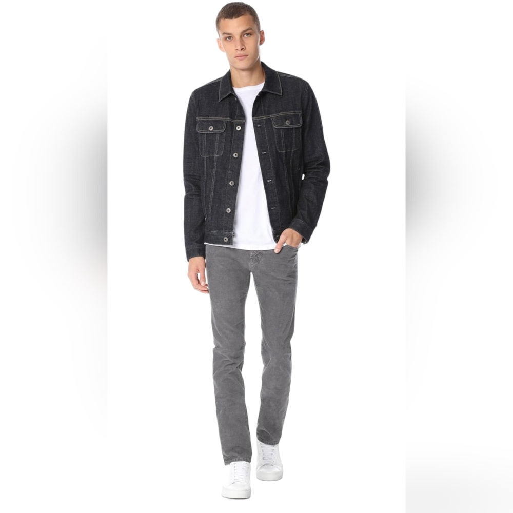 AG Adriano Goldschmied Charcoal Slim Straight Jeans
